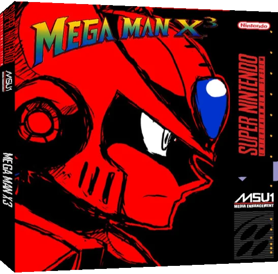 Mega Man X3 — box-3D (US)