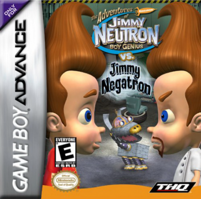 Adventures of Jimmy Neutron Boy Genius vs. Jimmy Negatron, The box art
