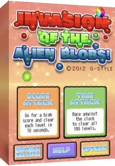 Invasion Of The Alien Blobs! — box-3D (WOR)