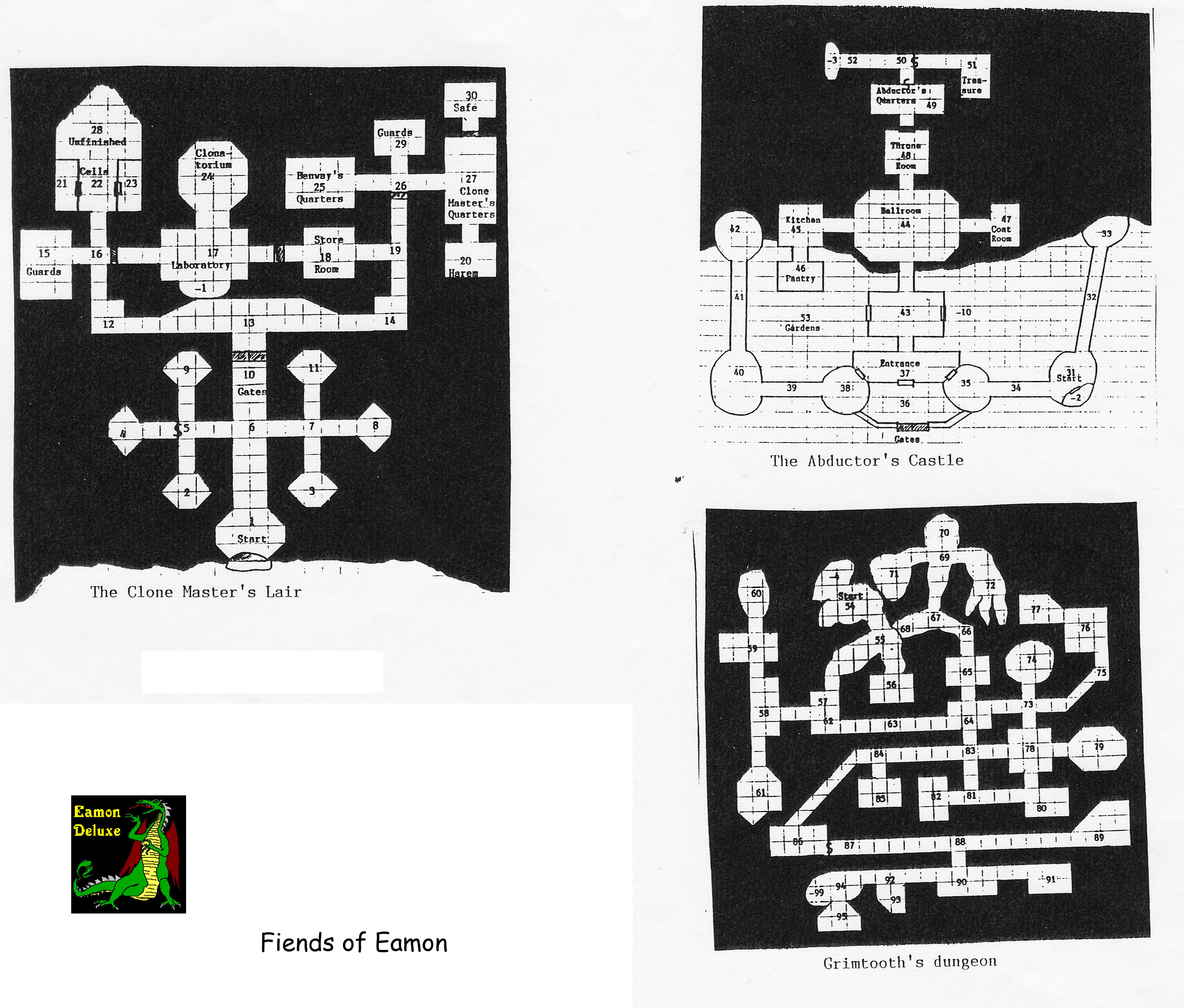 Eamon 237 - Fiends of Eamon — maps