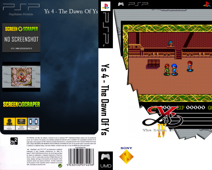 Ys IV - The Dawn of Ys — box-texture (SS)