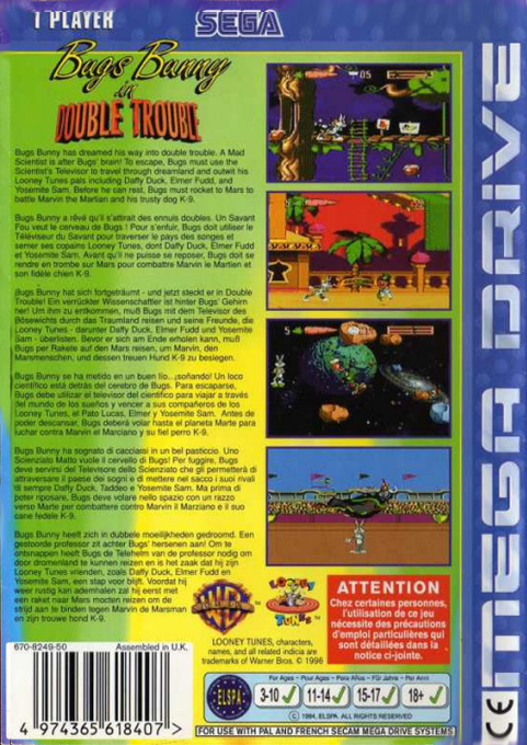 Bugs Bunny In Double Trouble — box-2D-back (EU)