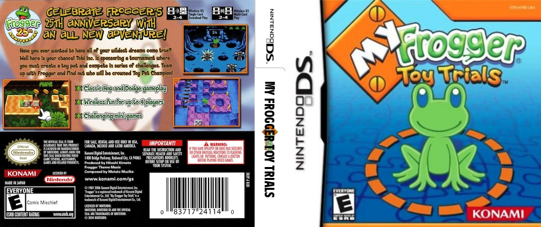 My Frogger Toy Trials — box-texture (US)