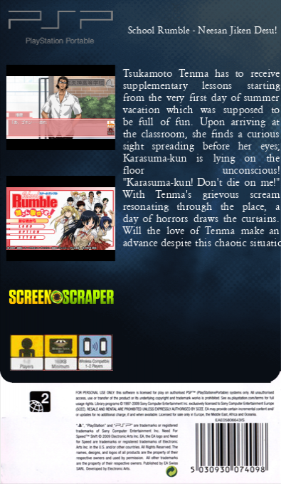 School Rumble - Anesan Jiken desu! — box-2D-back (SS)