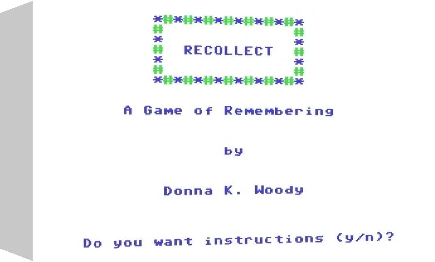 Recollect : A Game of Remembering — box-3D (WOR)