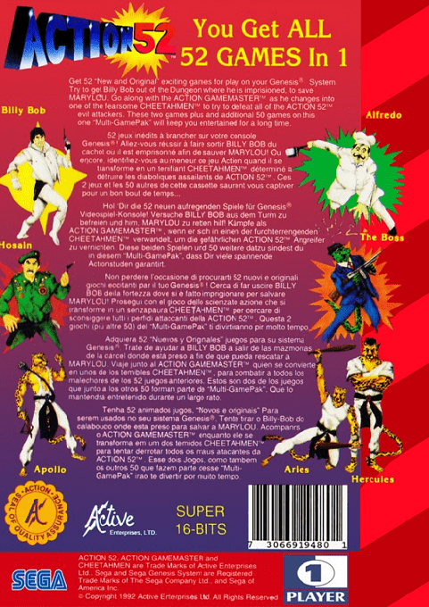 Action 52 — box-2D-back (US)