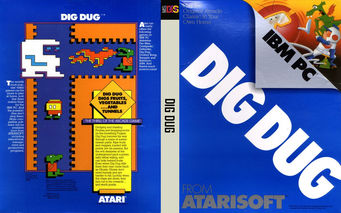Dig Dug — box-texture (US)