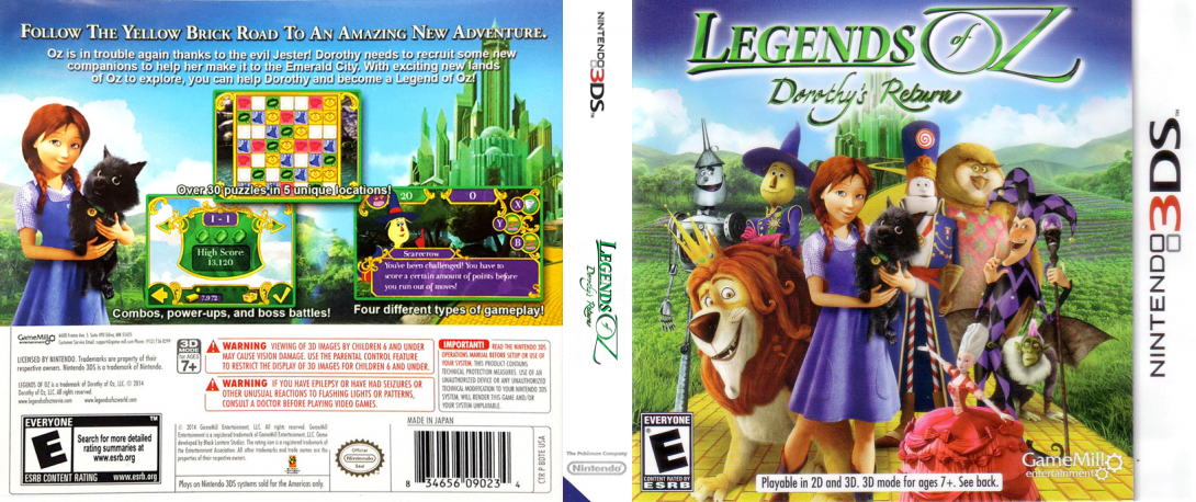 Legends of Oz - Dorothy's Return — box-texture (US)