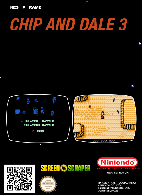Chip And Dale 3 — box-2D-back (SS)