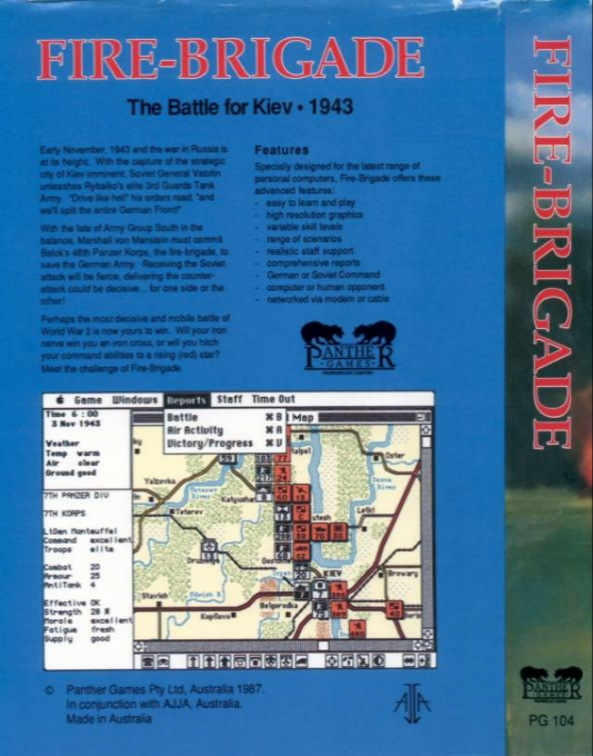 Fire-Brigade - The Battle for Kiev 1943 — box-2D-back (EU)