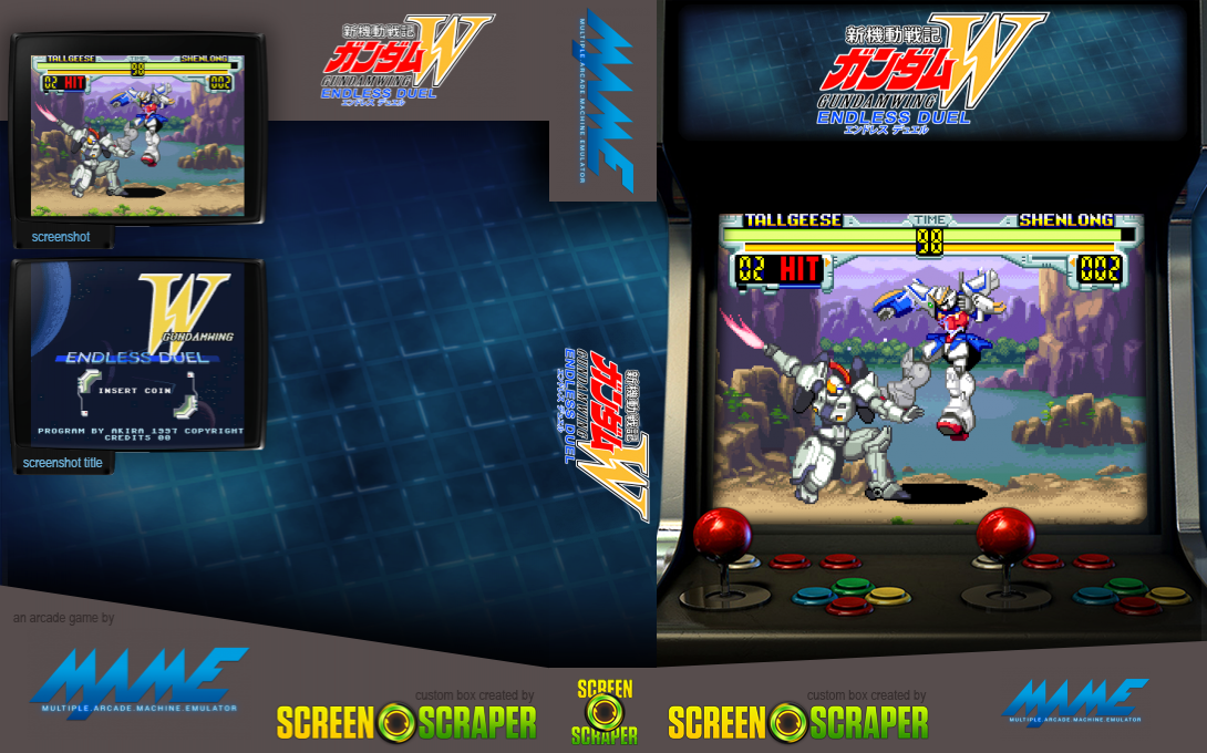 Gundam Wing - Endless Duel — box-texture (SS)
