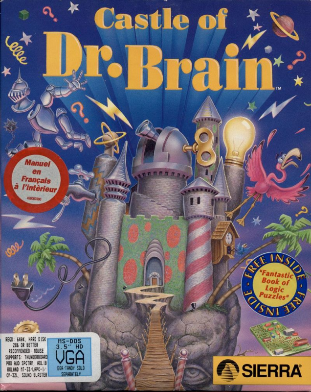 Castle Of Dr. Brain — box-2D (FR)