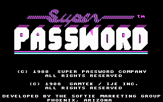 Super Password — sstitle (US)