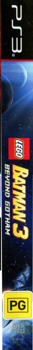 LEGO Batman 3 - The Game - Gotham kara Uchuu e — box-2D-side (EU)
