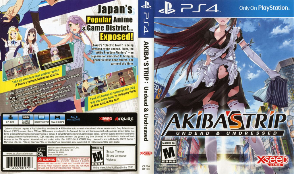 Akiba's Trip - Undead and Undressed — box-texture (US)