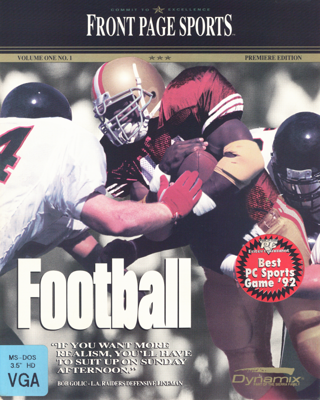 Front Page Sports - Football box art