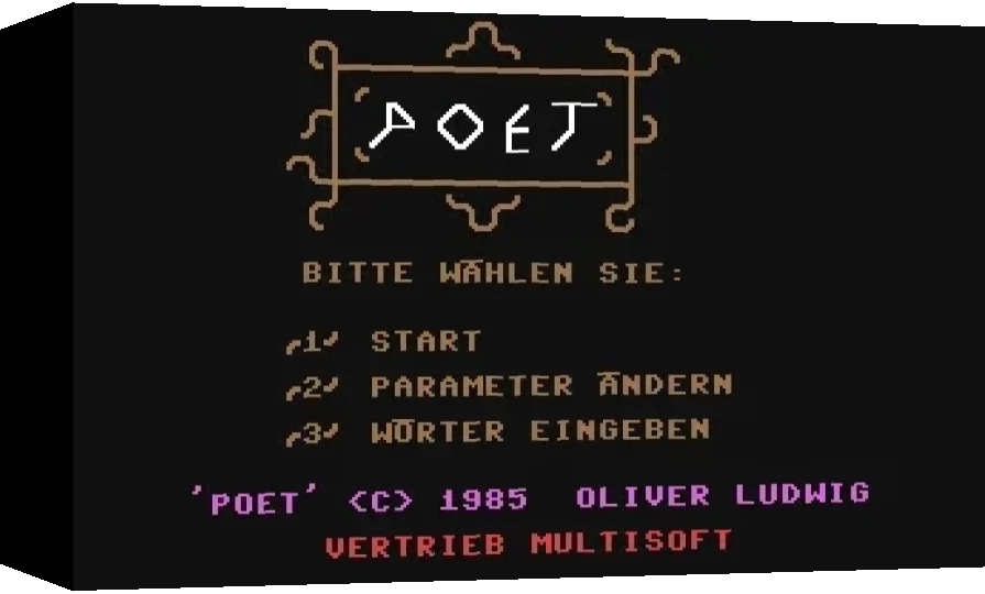 Poet - Ein Lyrik-generator — box-3D (WOR)