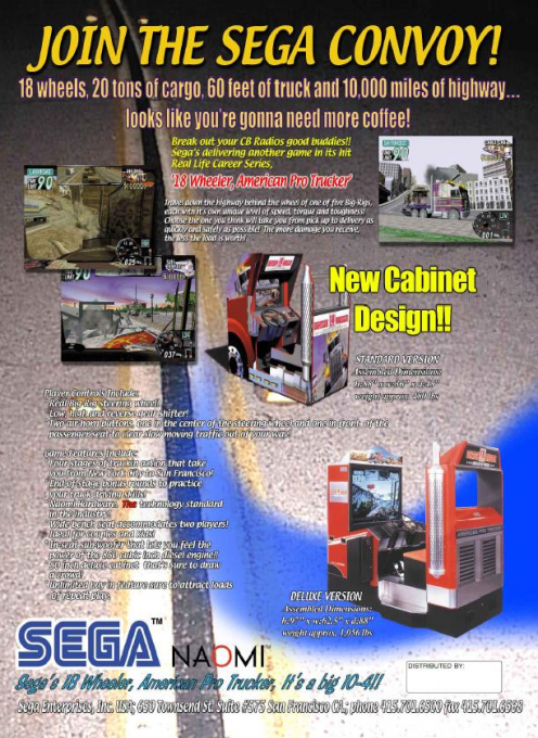 18 Wheeler: American Pro Trucker — box-2D-back (WOR)