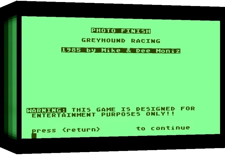Photo Finish - Greyhound Racing — box-3D (WOR)