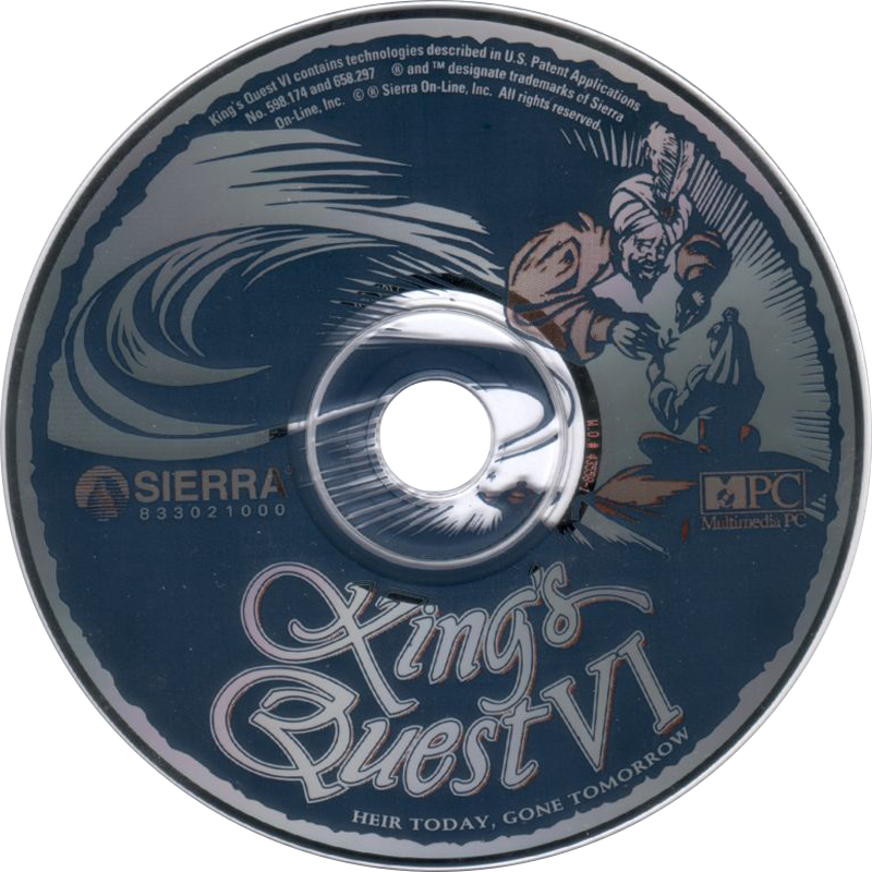 King's Quest VI: Heir Today, Gone Tomorrow — support-2D (US)