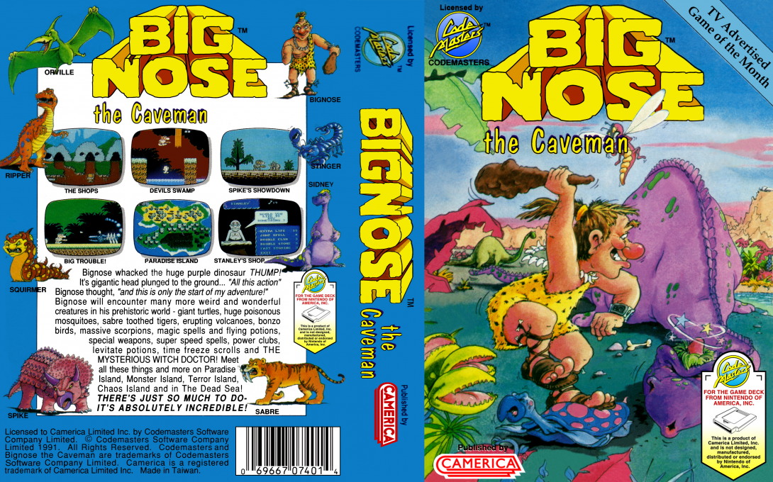 Big Nose the Caveman — box-texture (US)