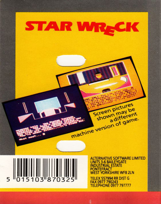 Star-Wreck — box-2D-back (EU)