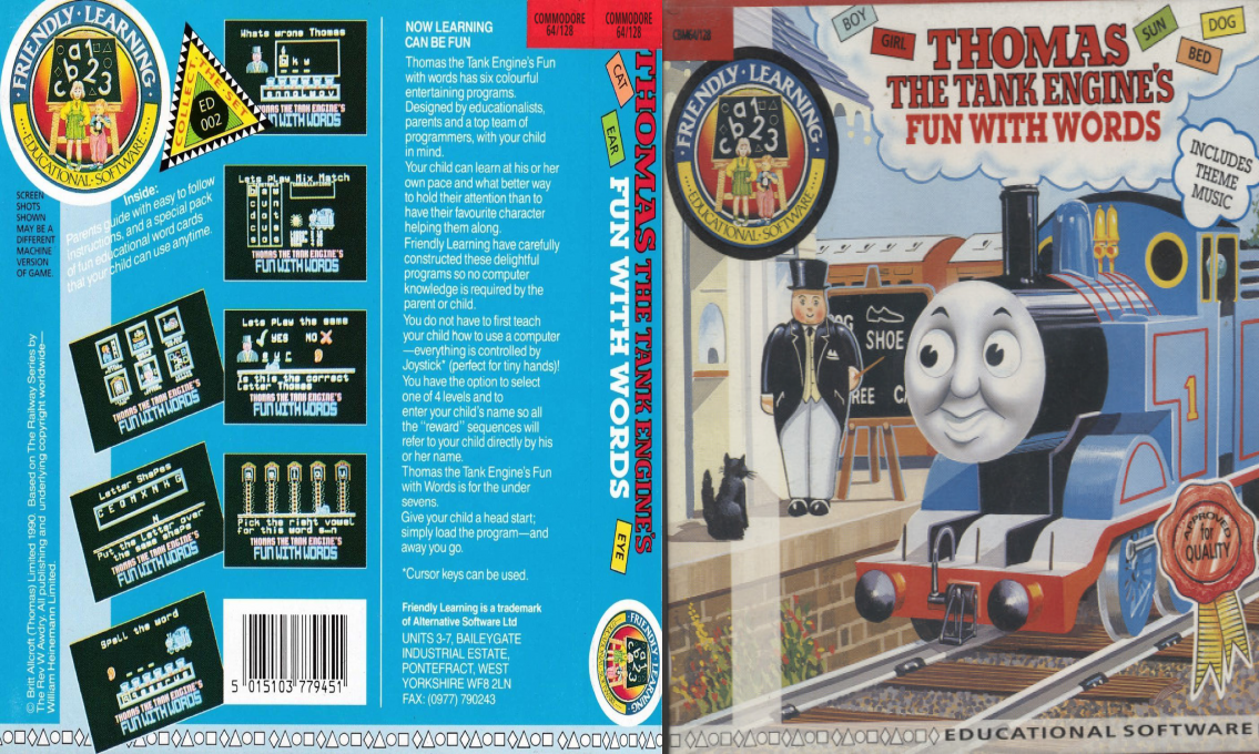 Thomas The Tank Engine's Fun With Words — box-texture (EU)