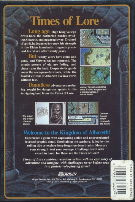 Times Of Lore — box-2D-back (US)