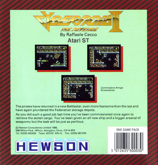 Cybernoid 2 - The Revenge — box-2D-back (EU)