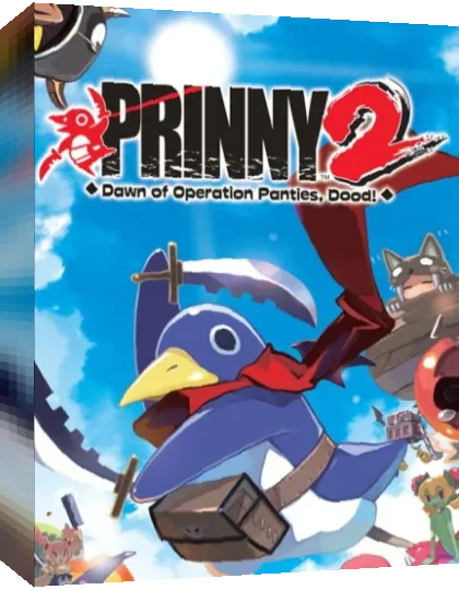 Prinny 2 - Dawn of Operation Panties, Dood! - Super Netherworld — box-3D (EU)
