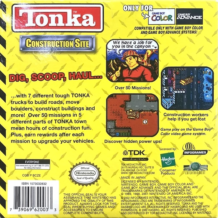Tonka Construction Site — box-2D-back (US)