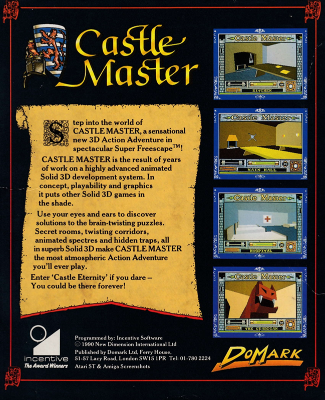 Castle Master — box-2D-back (EU)