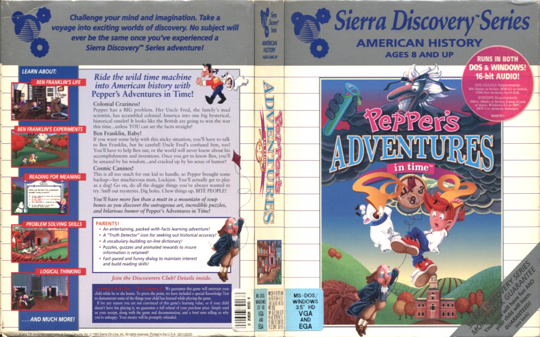 Pepper's Adventures In Time — box-texture (US)