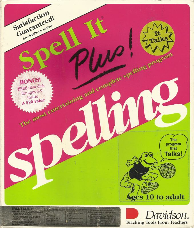 Spell It Plus! box art