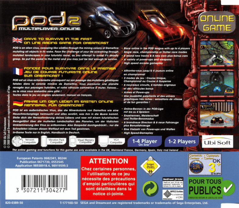 POD - Speedzone — box-2D-back (EU)