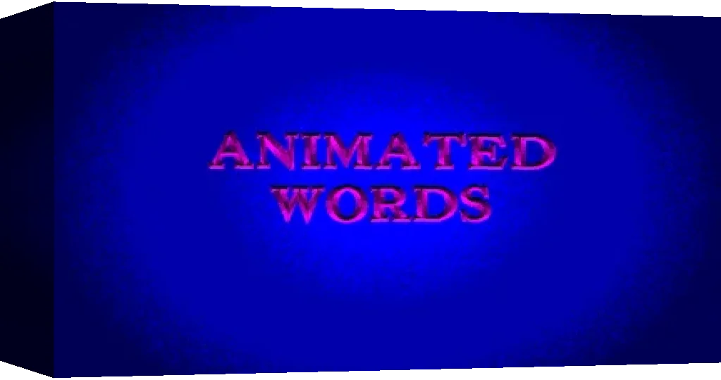 Animated Words v4.0 — box-3D (WOR)