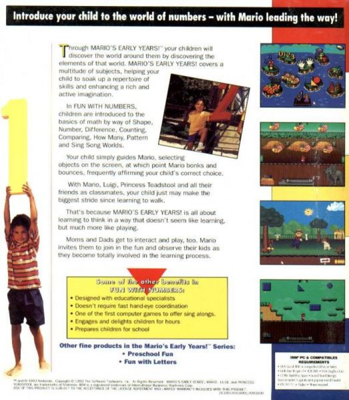 Mario Teaches Sums — box-2D-back (US)