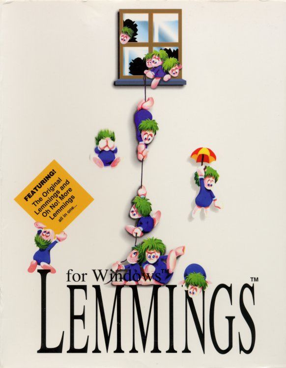 Lemmings for Windows box art