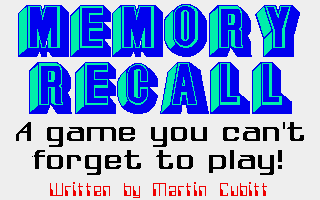 Memory Recall — sstitle (WOR)