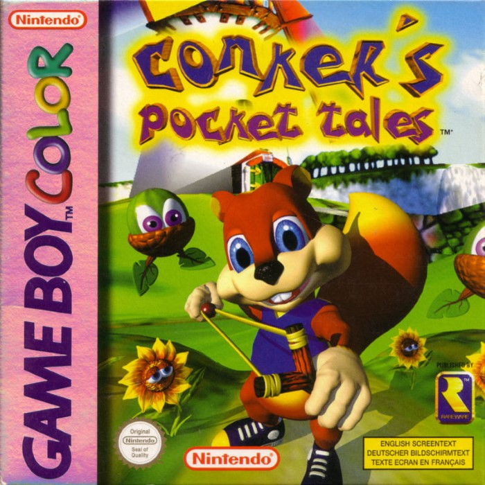 Conker's Pocket Tales — box-2D (EU)