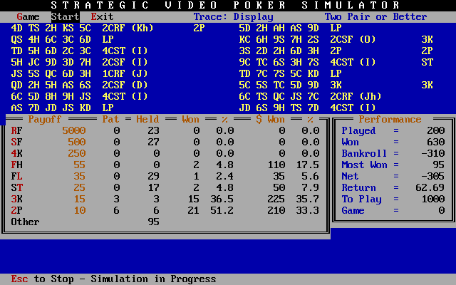 Strategic Video Poker — ss (WOR)