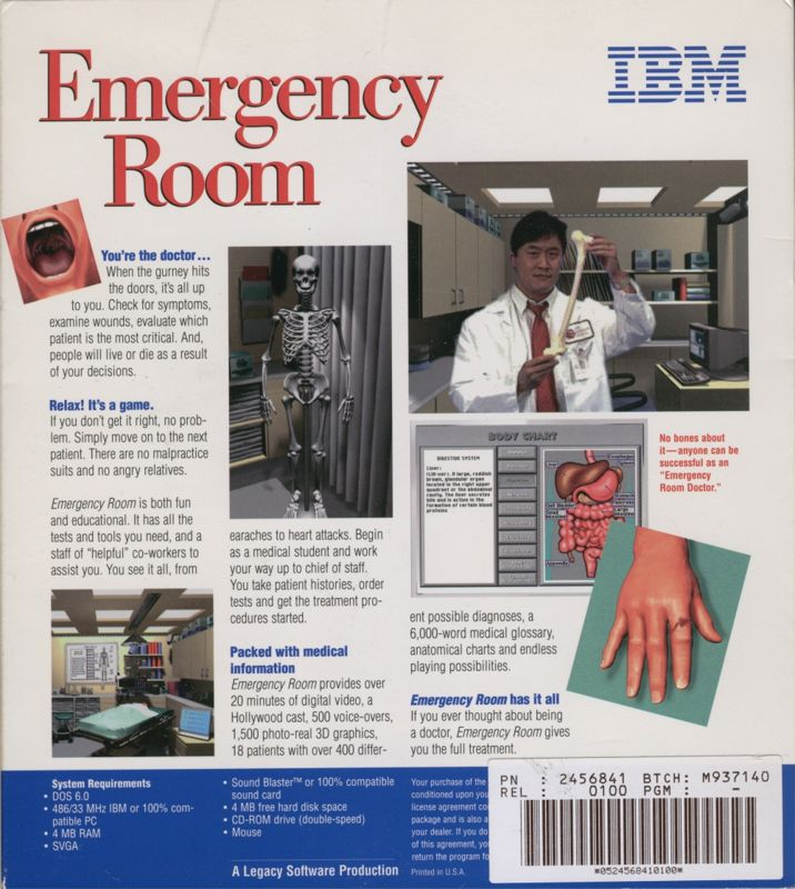 Emergency Room — box-2D-back (US)