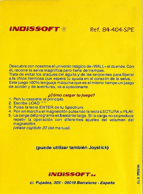 La Ballade du Lutin — box-2D-back (SP)
