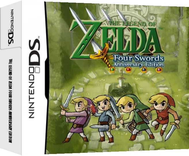 Legend of Zelda, The - Four Swords Anniversary Edition — box-3D (WOR)