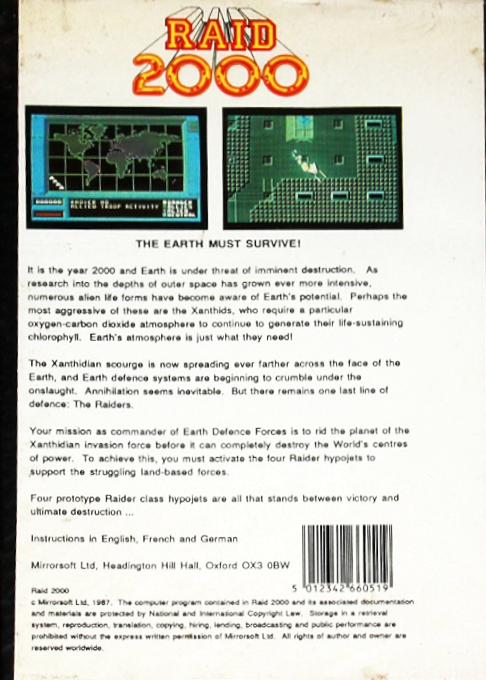 Raid 2000 — box-2D-back (EU)