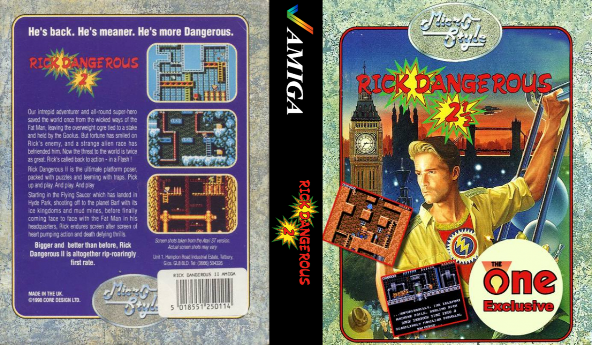 Rick Dangerous 2 — box-texture (EU)