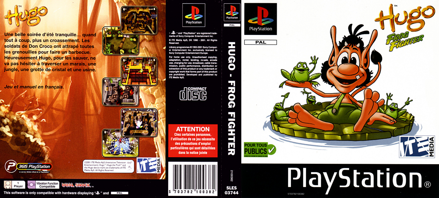 Hugo 5 - Frog Fighter — box-texture (FR)