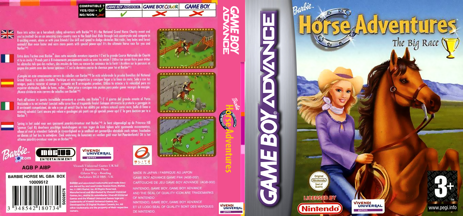 Barbie Horse Adventures - Blue Ribbon Race — box-texture (EU)