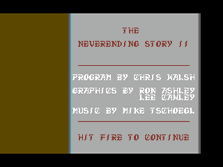 Neverending Story 2, The - The Arcade Game — sstitle (EU)