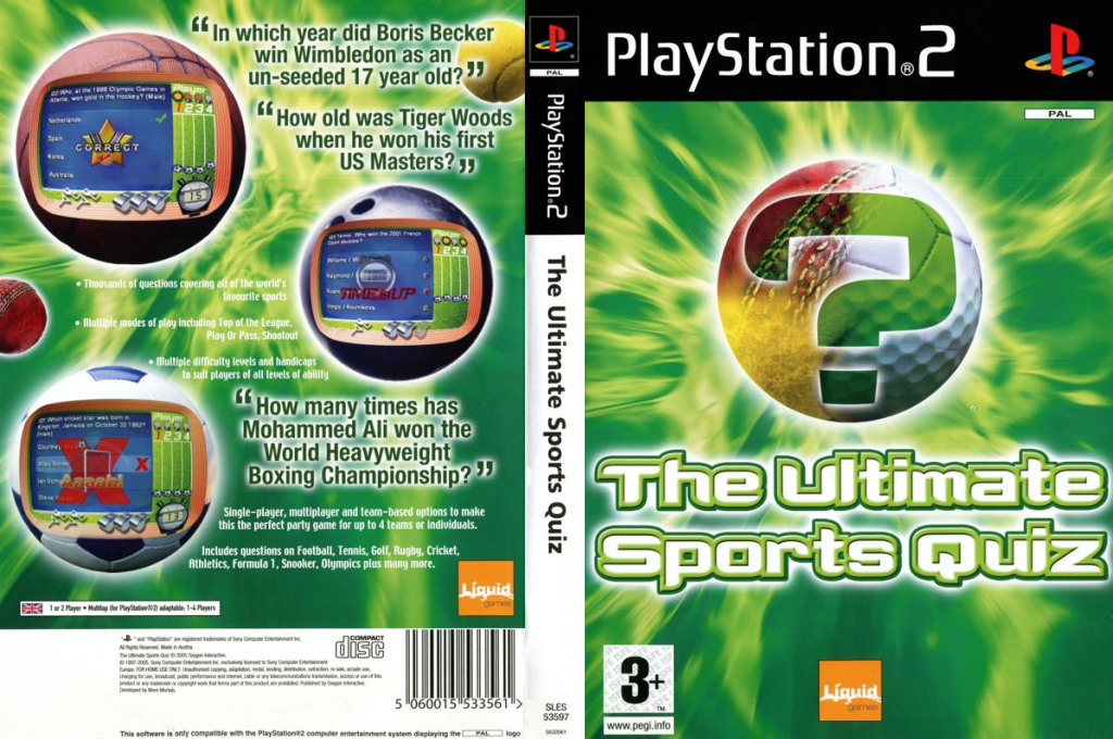 Ultimate Sports Quiz, The — box-texture (EU)